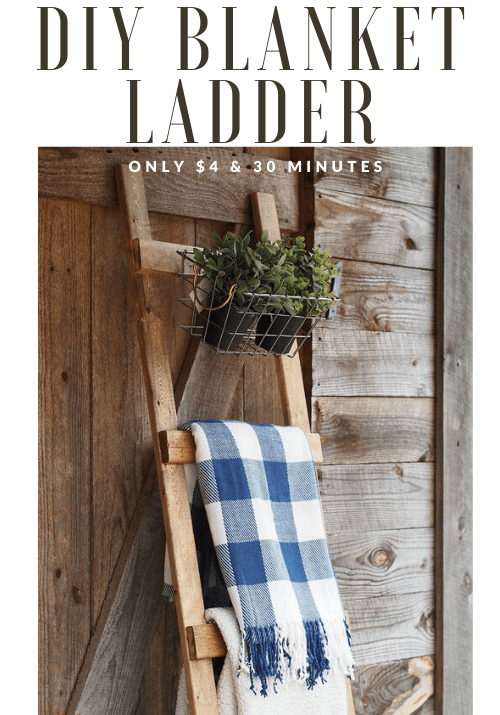DIY Wooden Blanket Ladder Only 4 in 30 Minutes Beginner Build