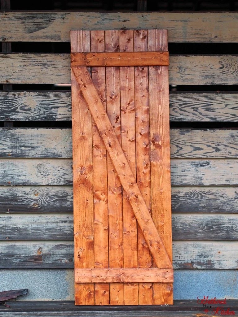 DIY Barn Door Under 10 in 30 Minutes Gathered In The Kitchen