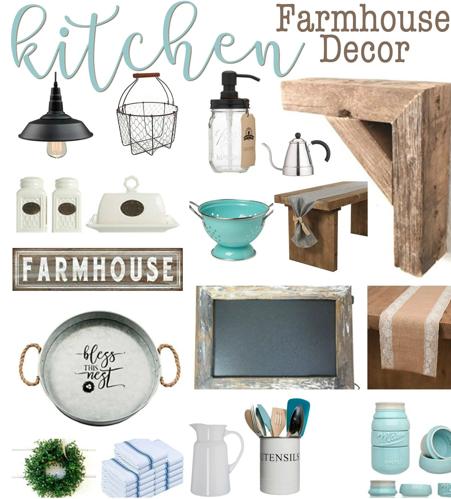 Kitchen Farmhouse Decor Under 20 on Amazon Gathered In The Kitchen