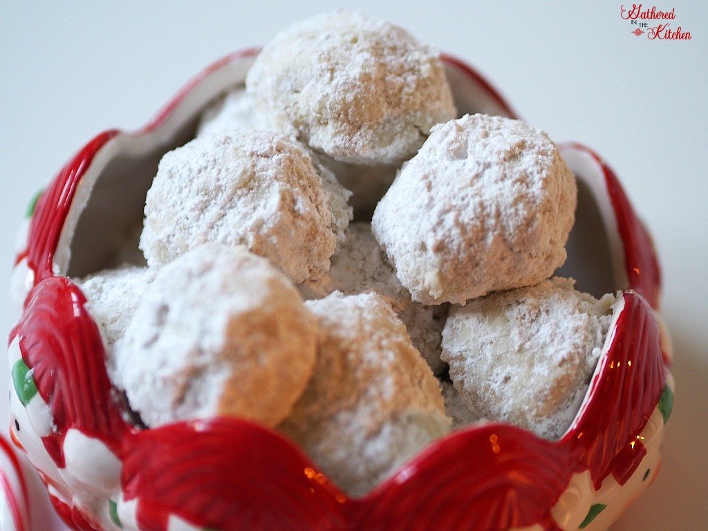 Snowball Cookies aka Mexican Wedding Cookies Gathered In The Kitchen
