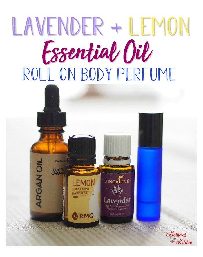Lavender Lemon Essential Oil Roll On Body Perfume Gathered In The Kitchen