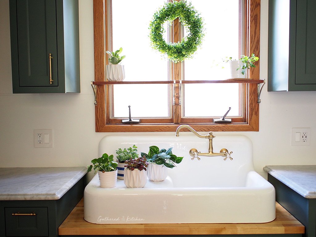 How To Clean A White Sink Cast Iron Sink Gathered in the Kitchen
