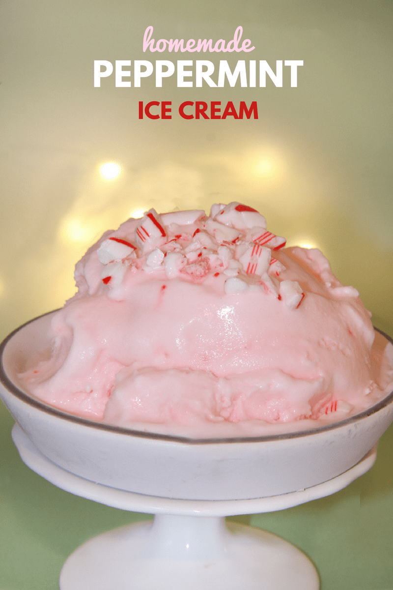 Homemade Peppermint Ice Cream Gather Lemons