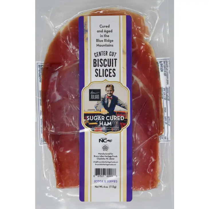 Bruce Julian Sugar Cured Country Ham Biscuit Slices Gather NC