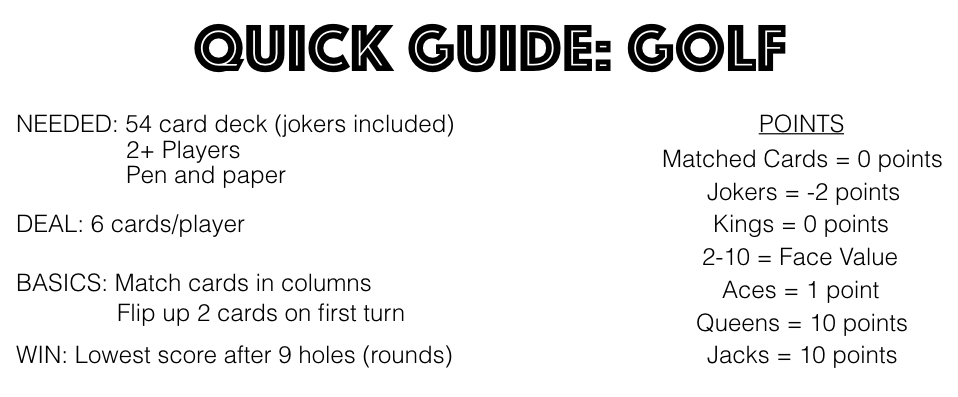 Easy Golf Card Game Guide: Printable Rules for Playing 9, 6 & 4🌟