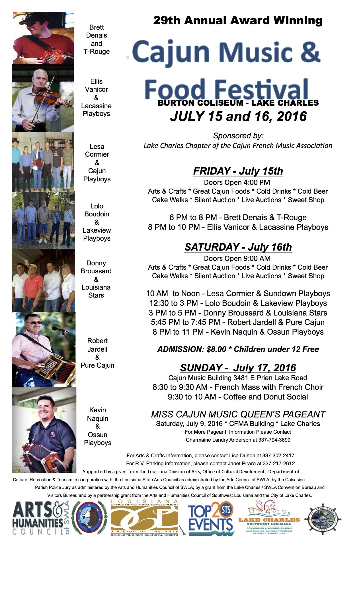 29th Cajun Music And Food Festival This Weekend July 15 & 16