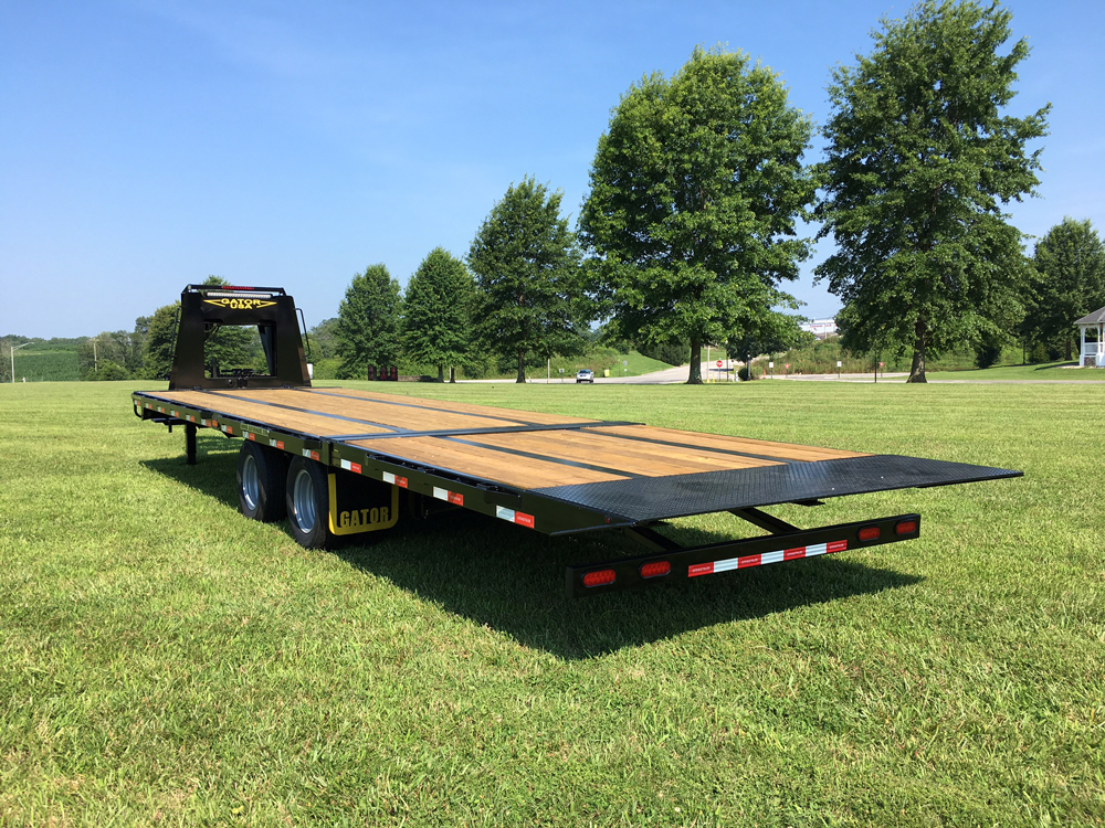 Gooseneck Trailer with Hydraulic Dovetail Gatormade Trailers