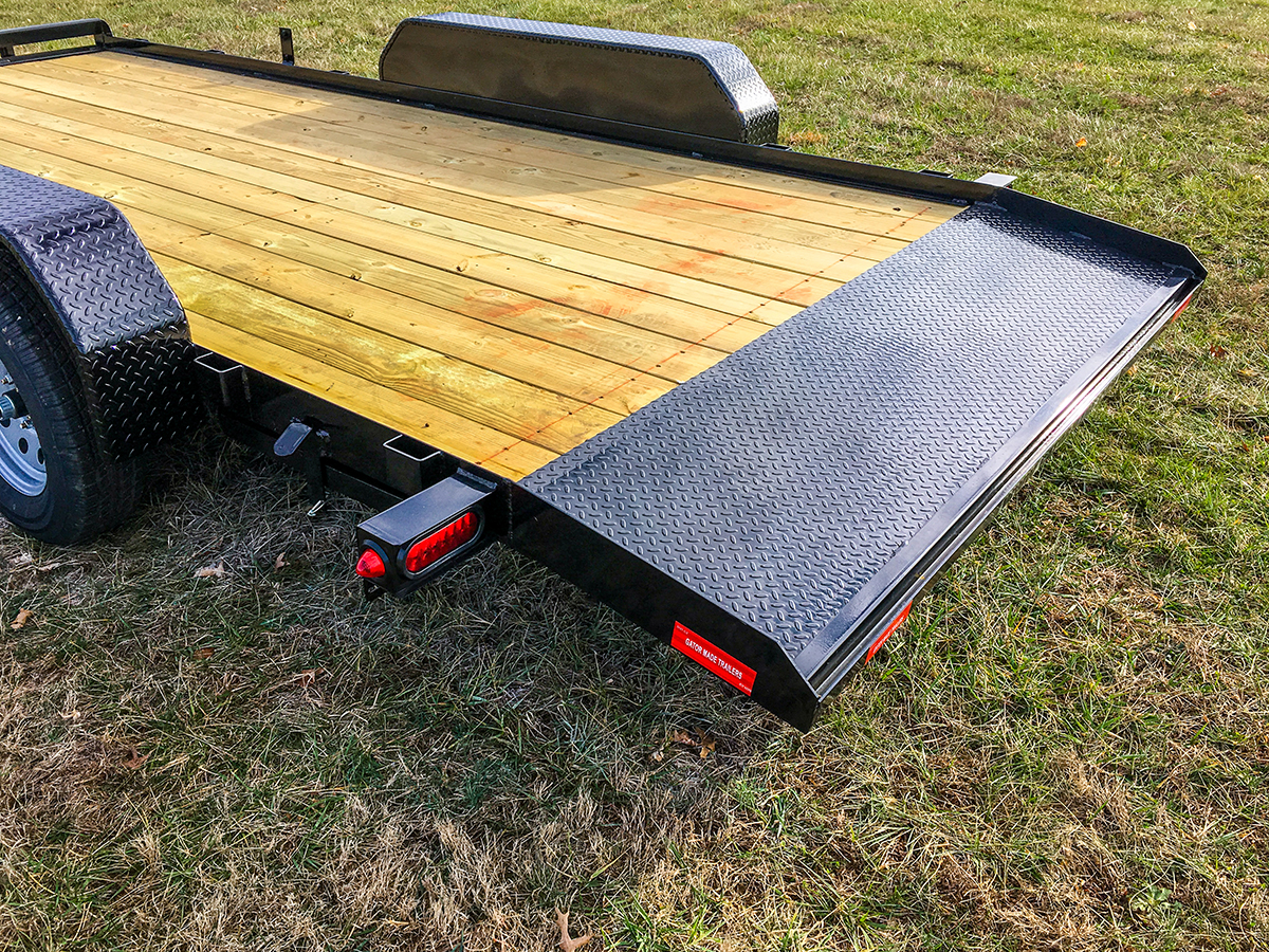 Flatbed Car Hauler Trailer (with Dovetail) Gatormade Trailers