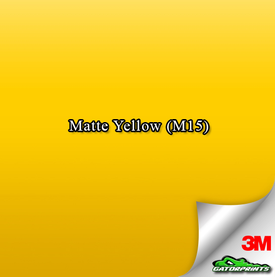 60" 3M 1080 Matte Yellow (M15) Vinyl Wrap Gatorprints