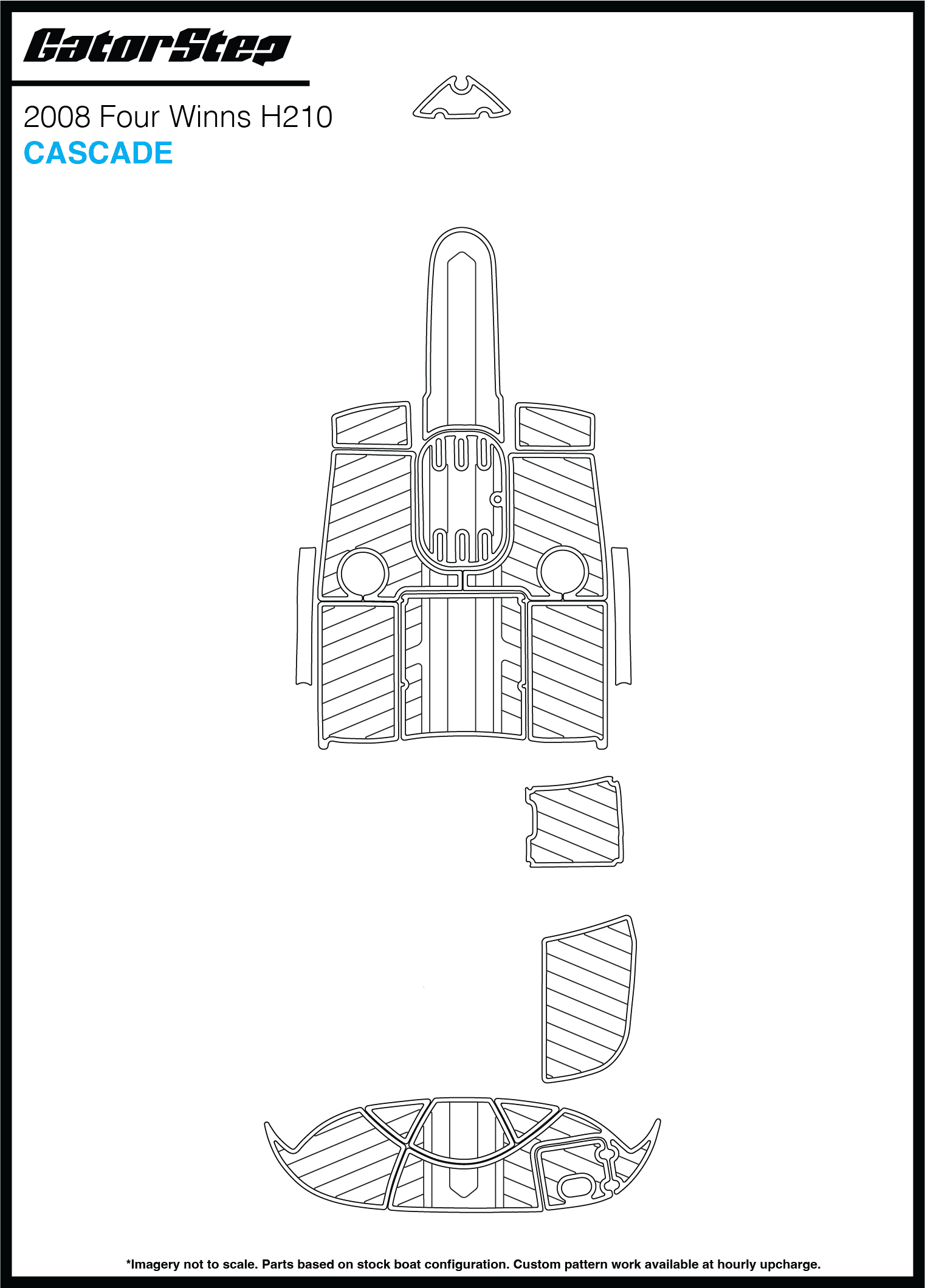 Four Winns | Horizon 210 | 2008 – GatorStep Boat Flooring & Decking