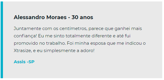 depoimento xtrasize
