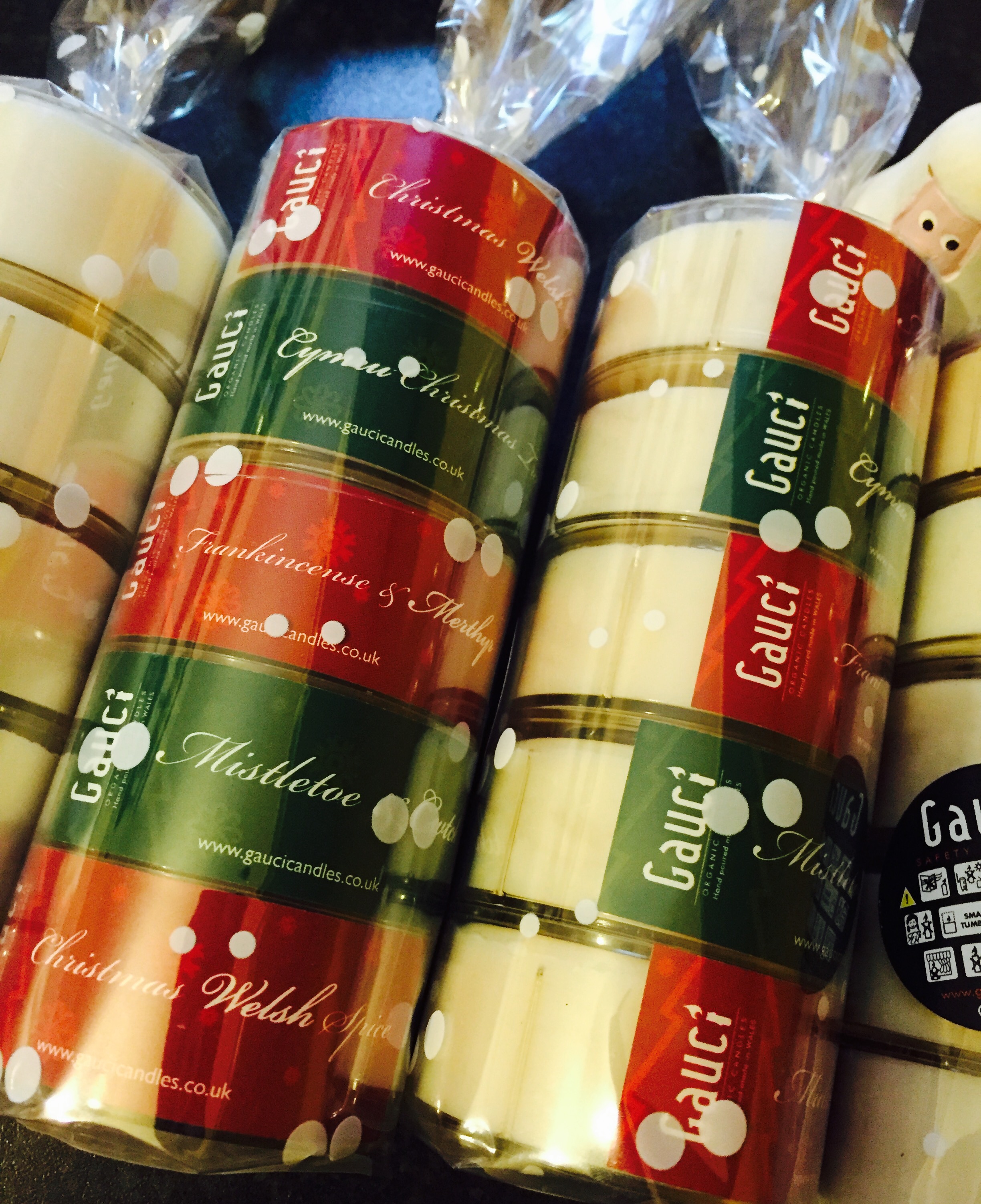 Tea lights Jumbo Christmas Set of 5 Gauci Organic Candles