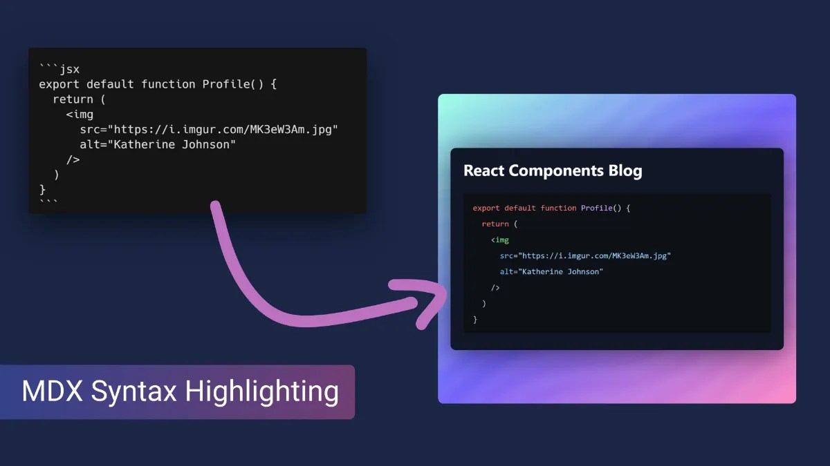 MDX Syntax Highlighting in Next.js using Highlight.js