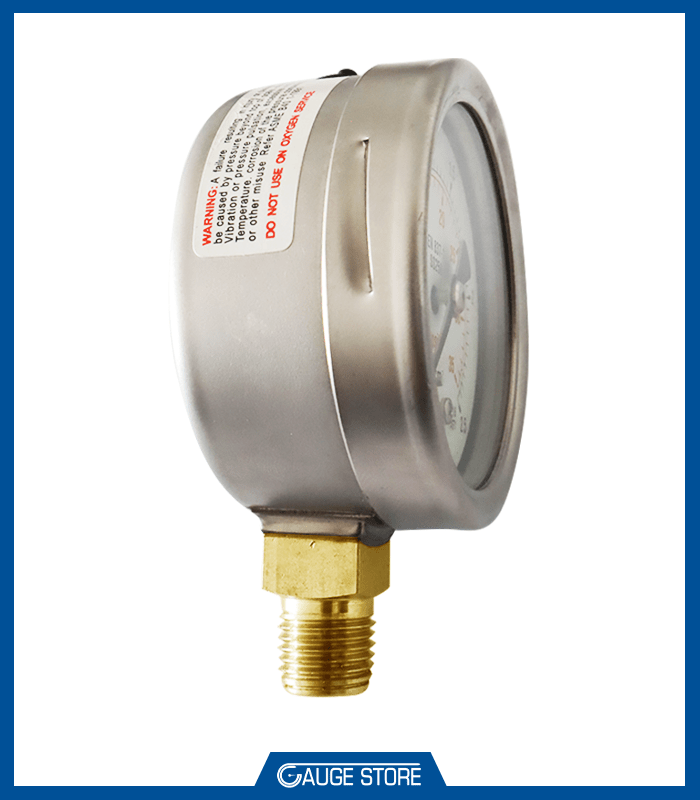 Pressure Gauge SC500 NPT 1/2" Bottom, Kg/cm2 & Psi SCHUH