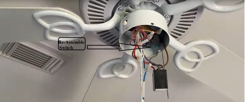 Replacement Of Ceiling Fan Switch, Smart Ceiling Fan Switch Up Or Down