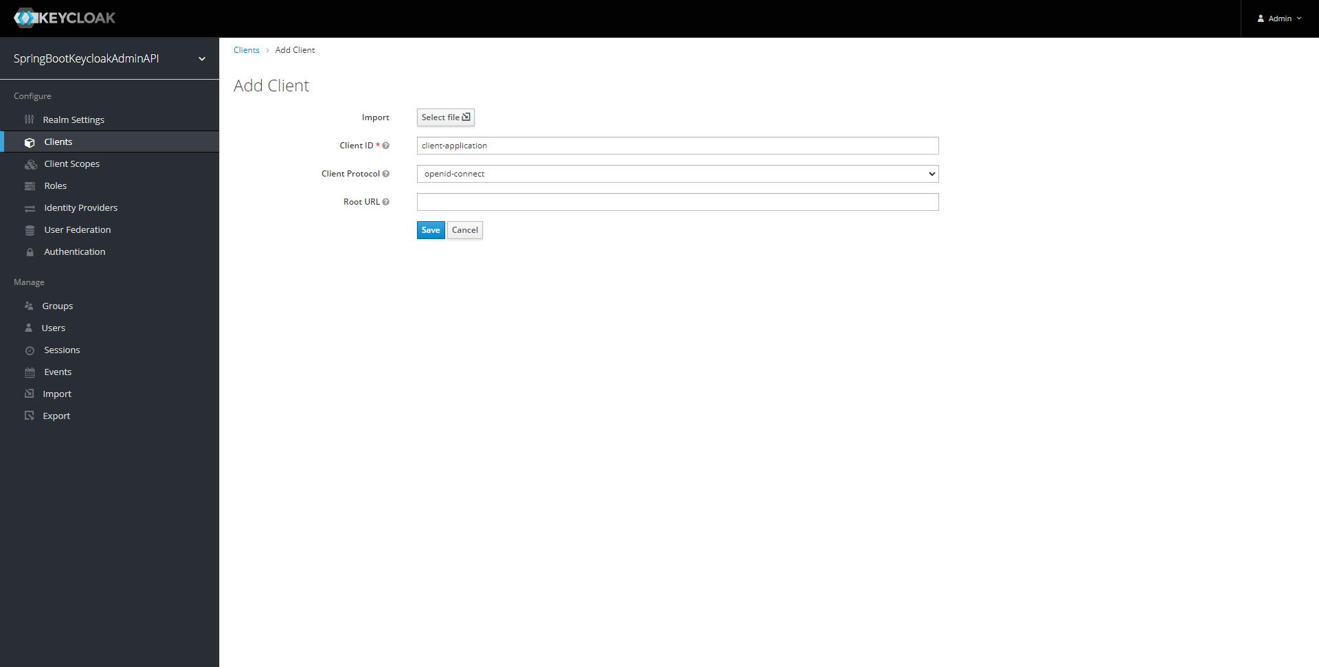 Set up Keycloak in Spring Boot using the Keycloak Admin API