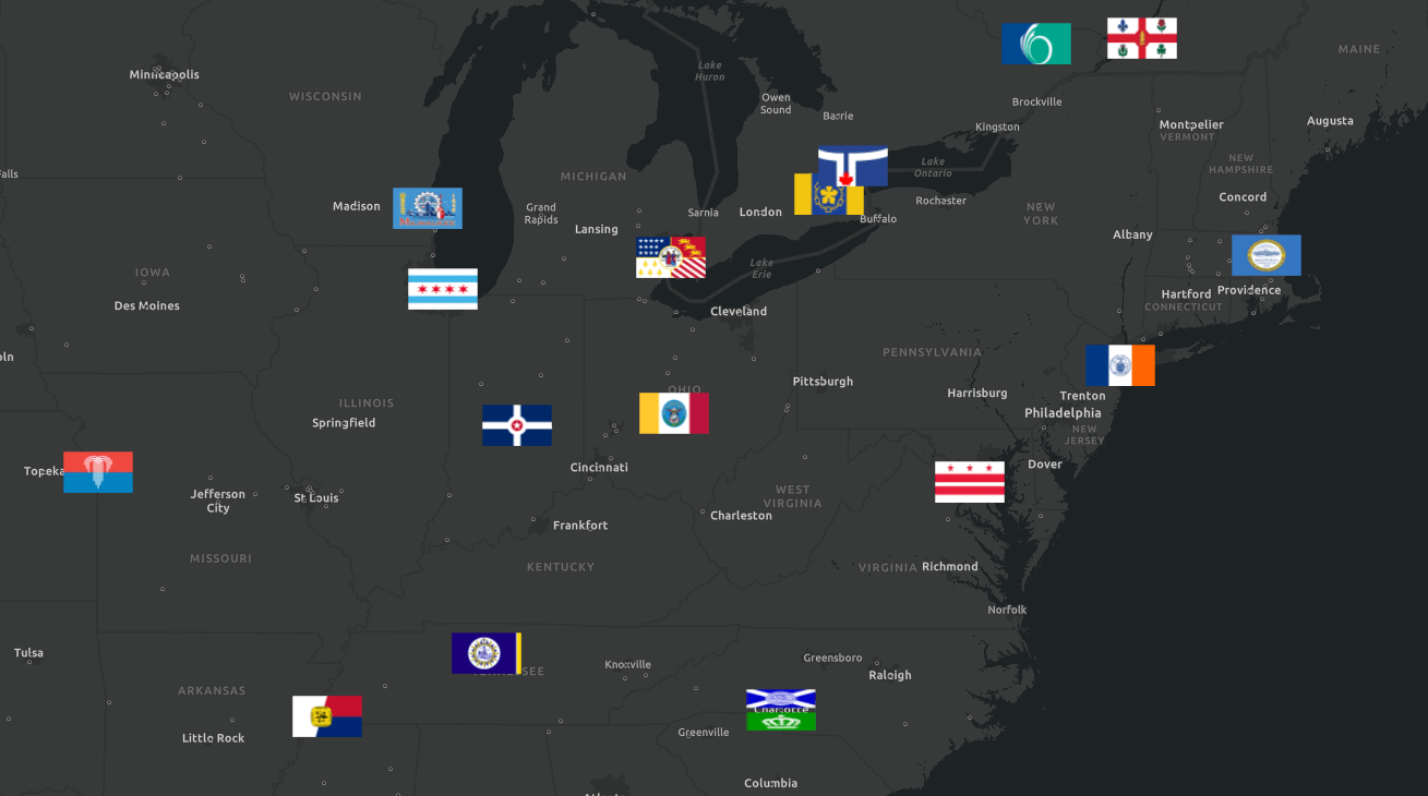 City Flags Map · Gavin Rehkemper