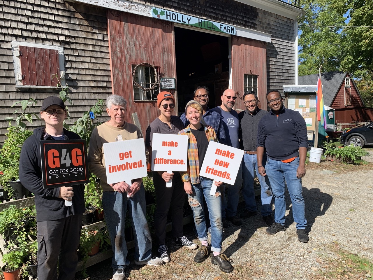 Holly Hill FarmOctober 15, 2022 Gay For Good LGBTQ+ Volunteer Network