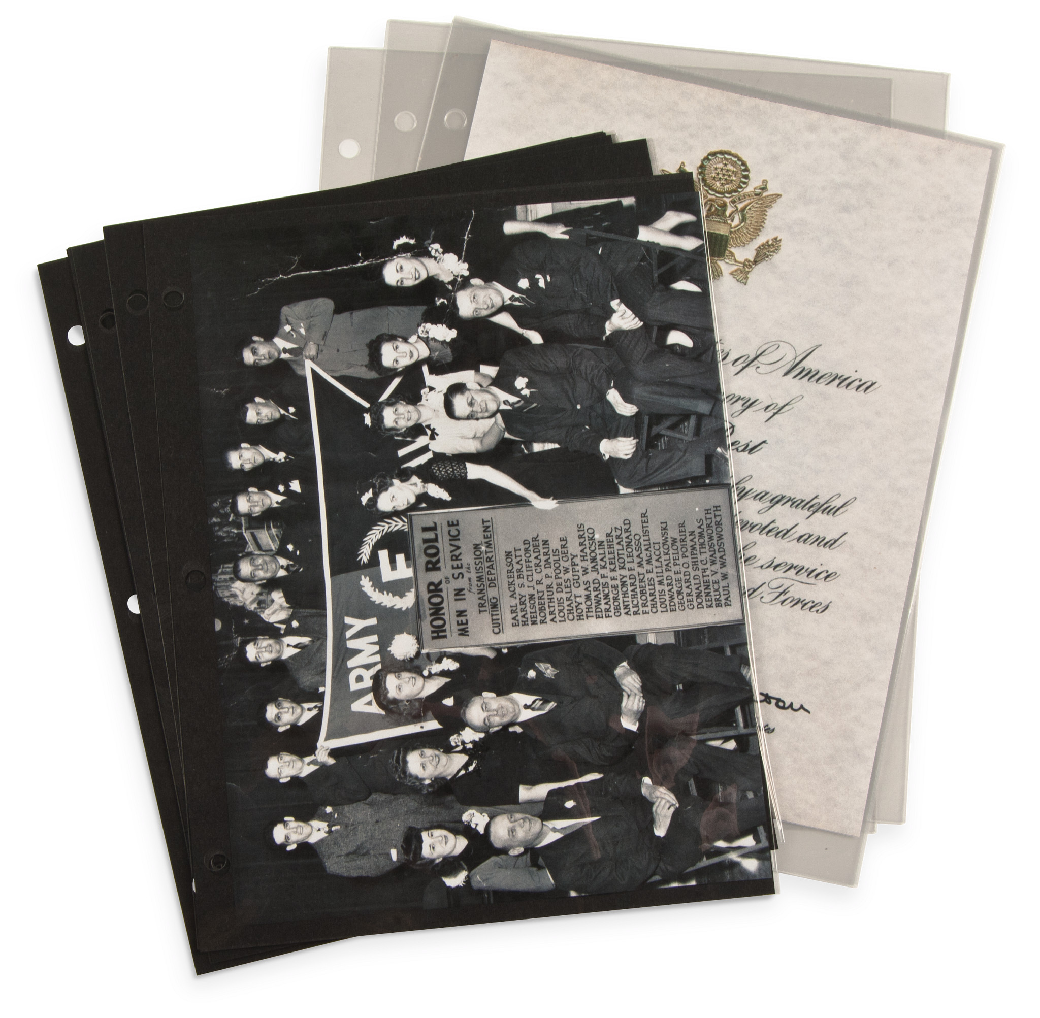 4 mil Archival Polyester TopLoading Sheet Protectors (10Pack