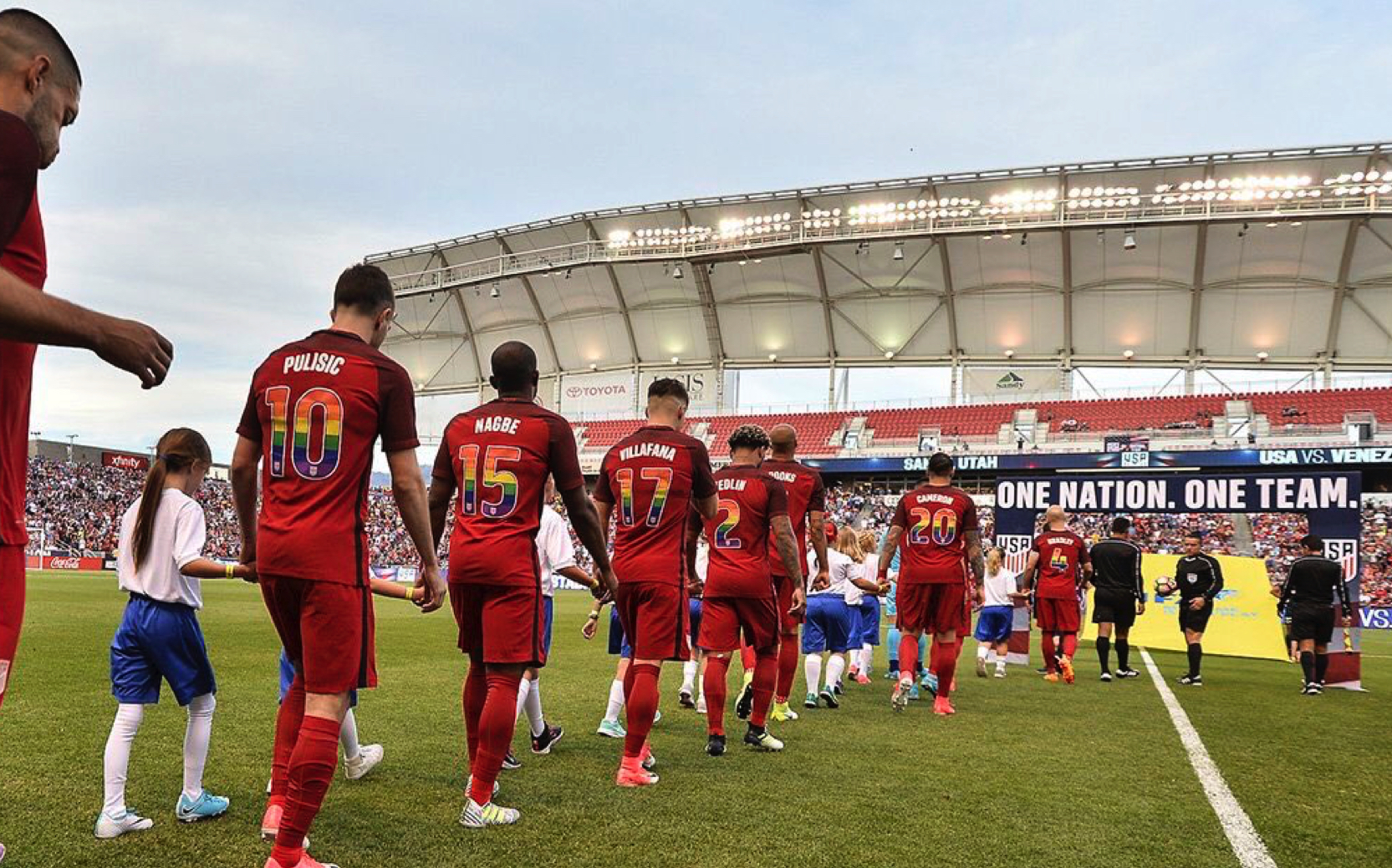Outrage As US Soccer Team Dons Rainbow Jersey For In Support Of Rainbow