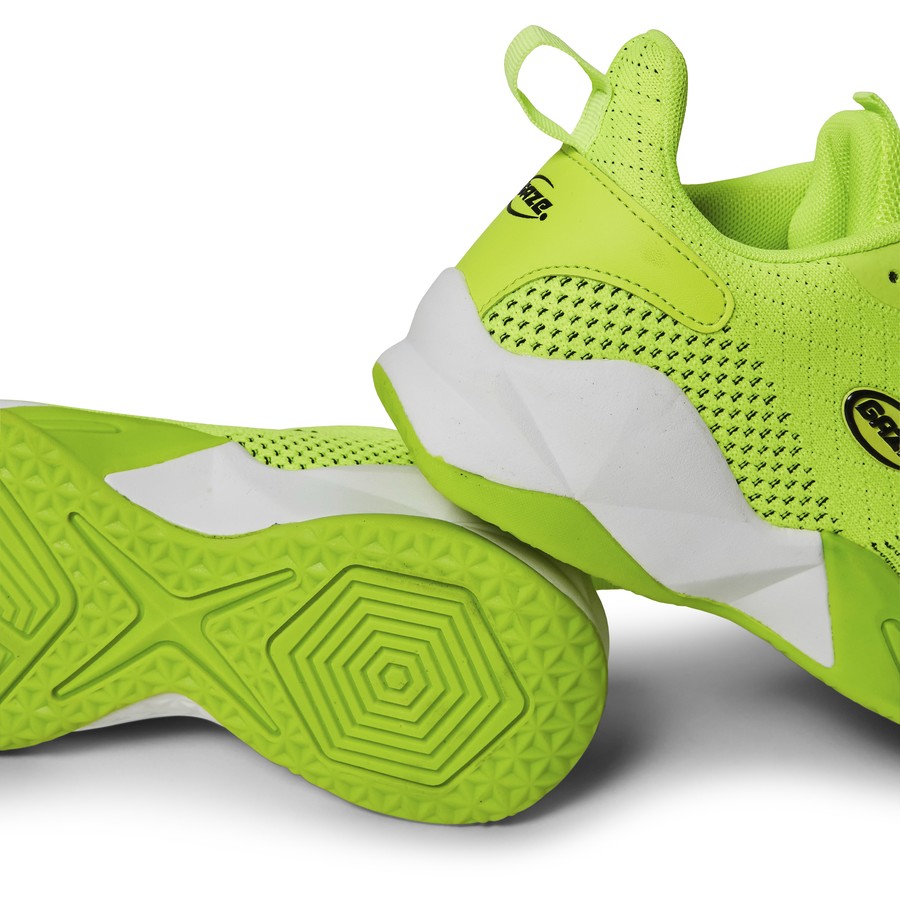 Gaze Boys Knit Basketball Shoes Neon Green Gaze site