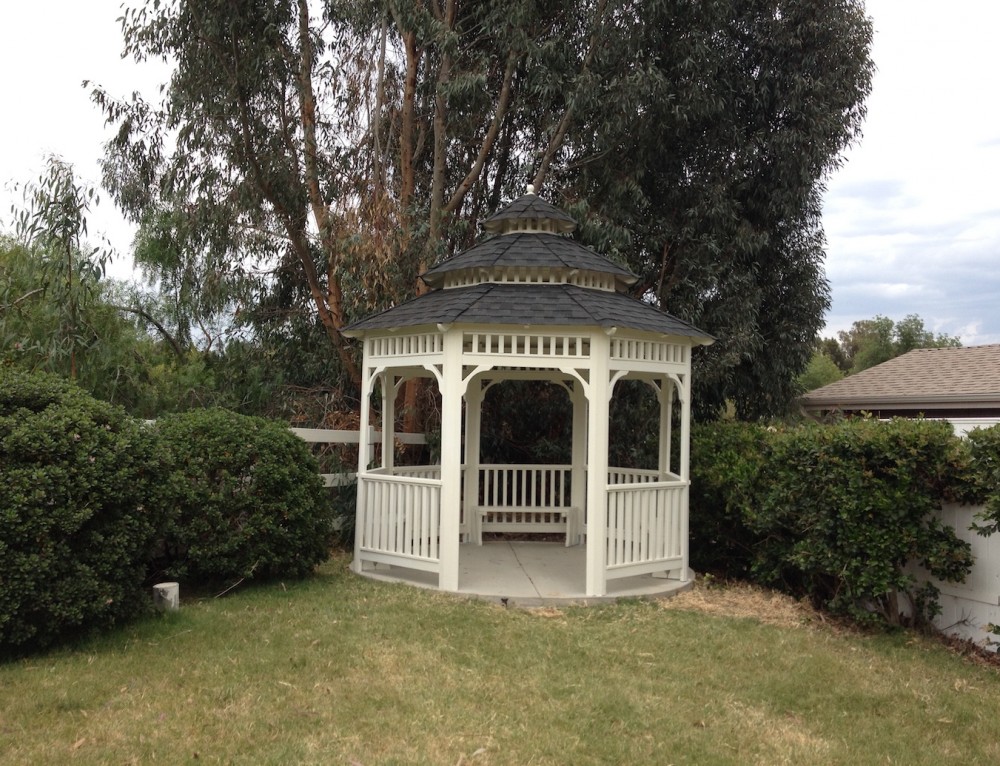 Two 10′ Newport Style Gazebos with benches. These beauties come with