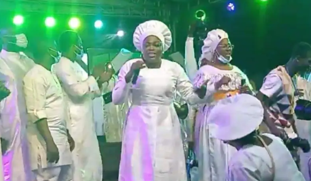 Funke Akindele takes Lagos guber bid to God at CCC Imeko Peoples