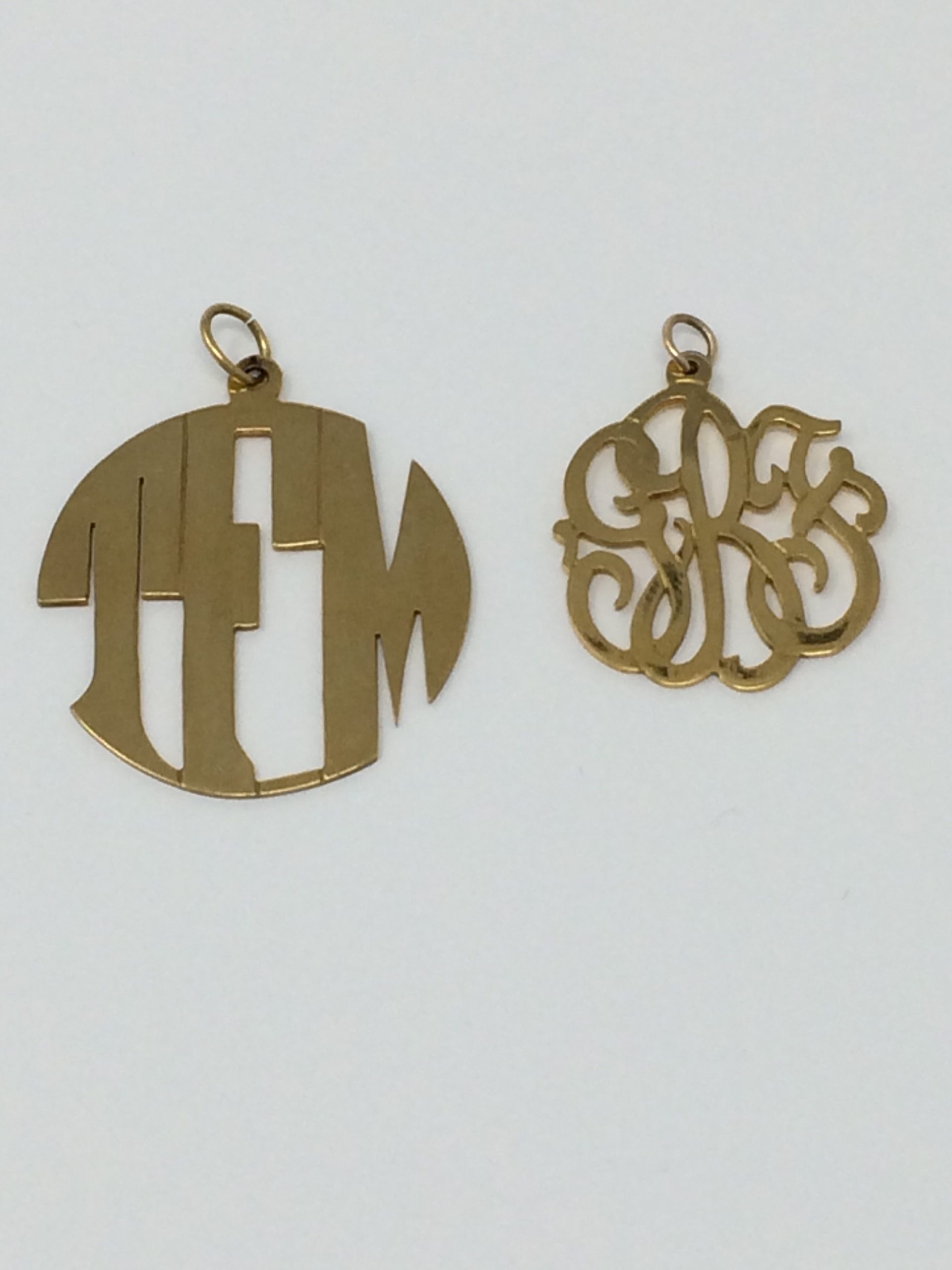 Center Loop Monogram Pendant GBF Gifts