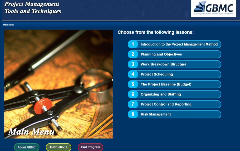 GBMC ELearning Course Project Management Tools and