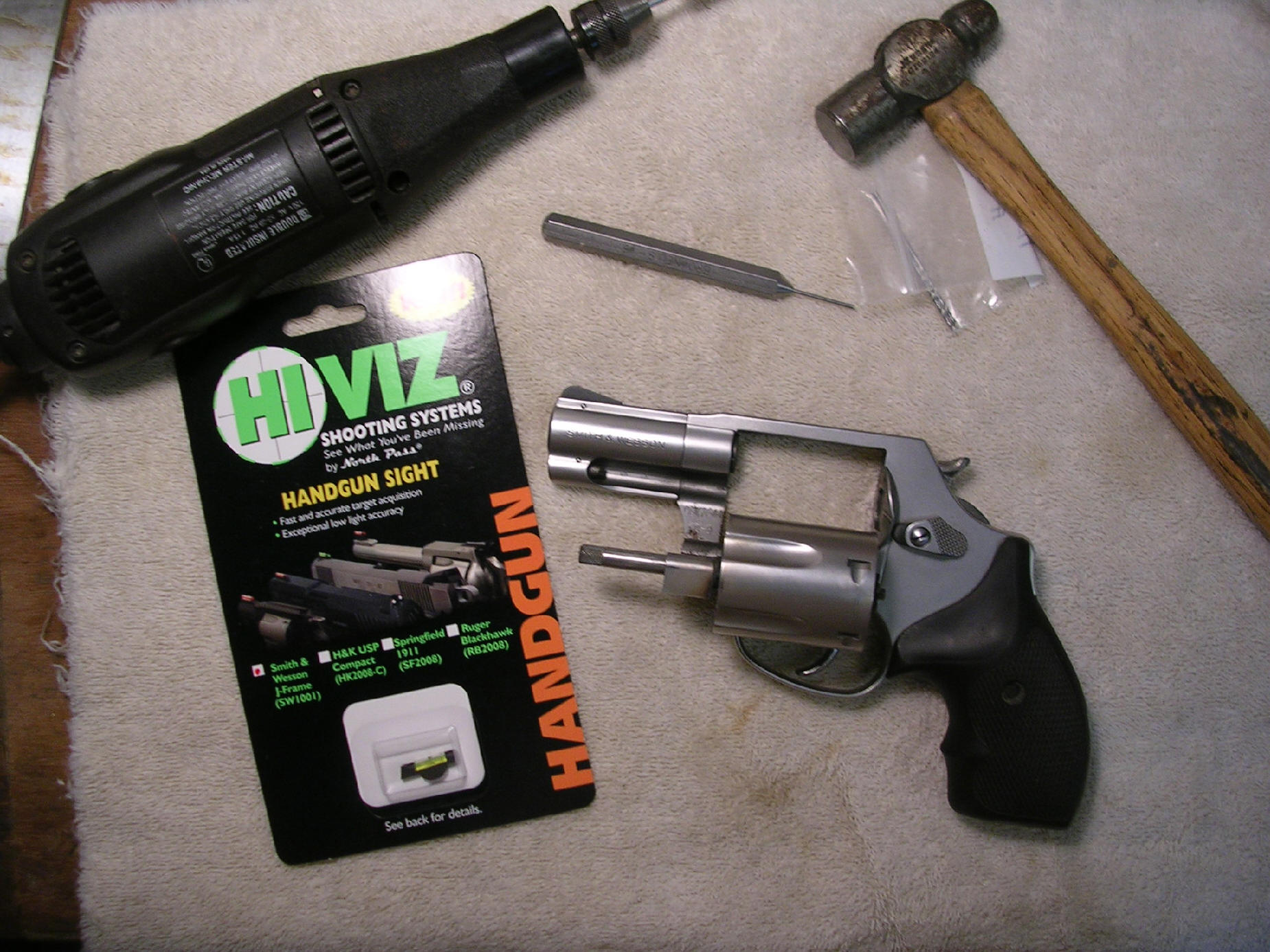 XS Big Dot sight installed on a Smith and Wesson model 60