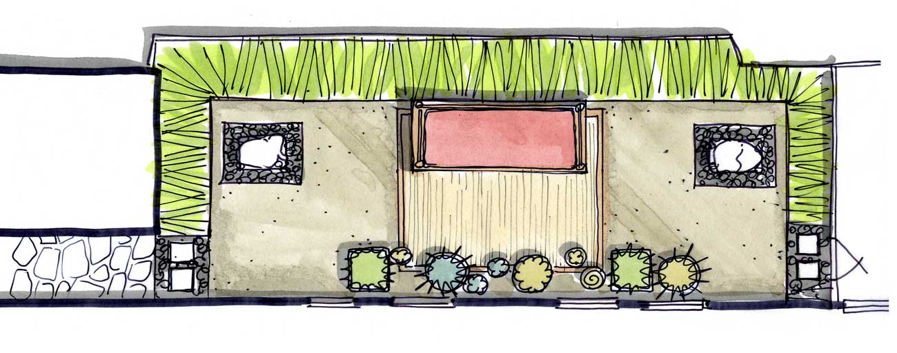 zen garden plan G Brown Design