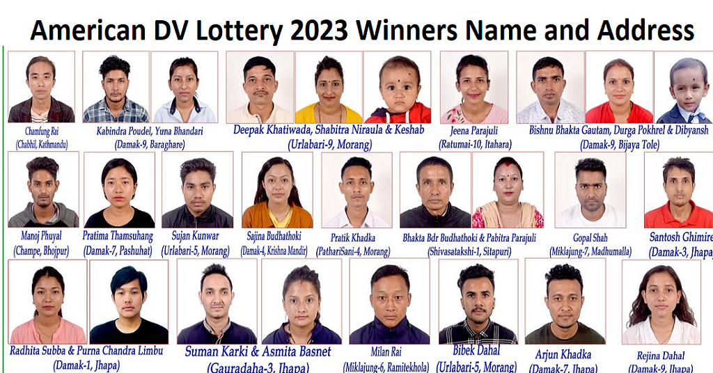 American Dv Lottery 2023 Winners Name And Address !!! - Gbsnote