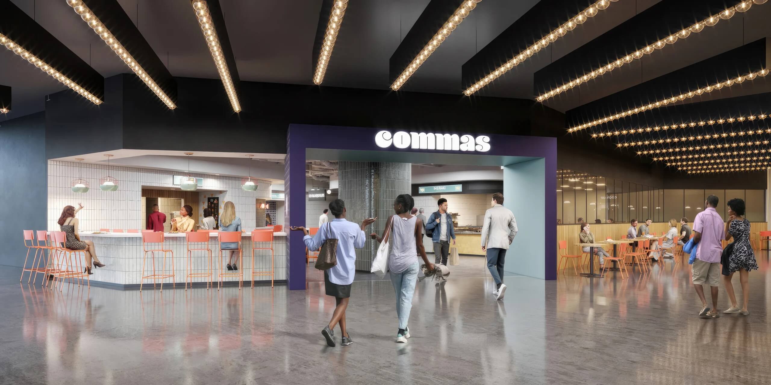Six New Eateries Join Commas Food Hall in Downtown Silver Spring GBT