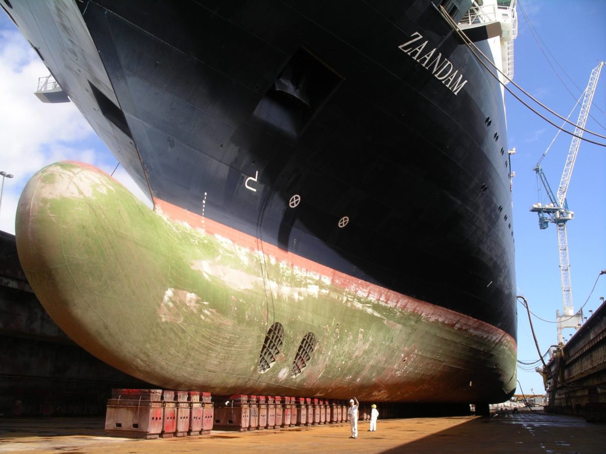 Ship Photo of the Day Holland America Line's Zaandam in Dry Dock