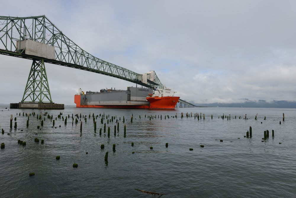 Nation's Largest Floating Drydock Arrives In Portland Photos