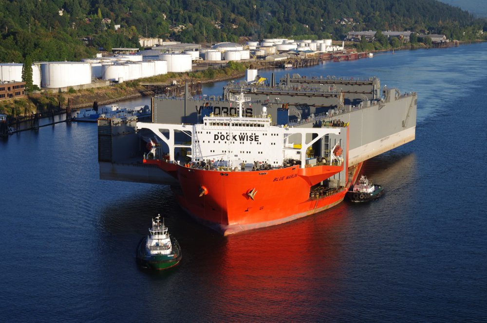 Nation's Largest Floating Drydock Arrives In Portland Photos
