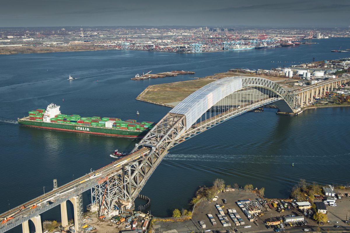 WATCH Progress On New York Harbor's Bayonne Bridge gCaptain