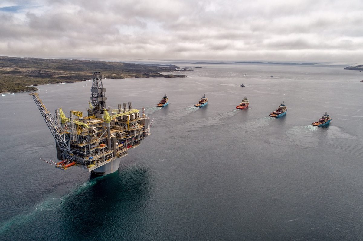 Photos Giant Platform Towed to Hebron Field Offshore Newfoundland and Labrador