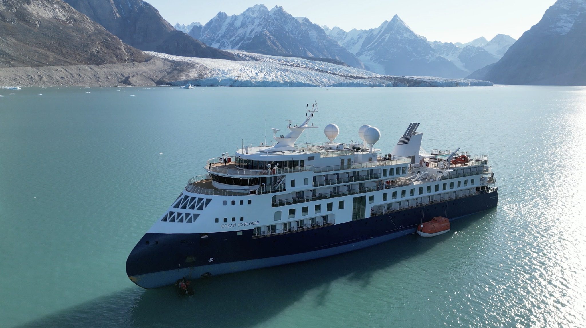 Expedition Cruise Ship Pulled Free in Greenland