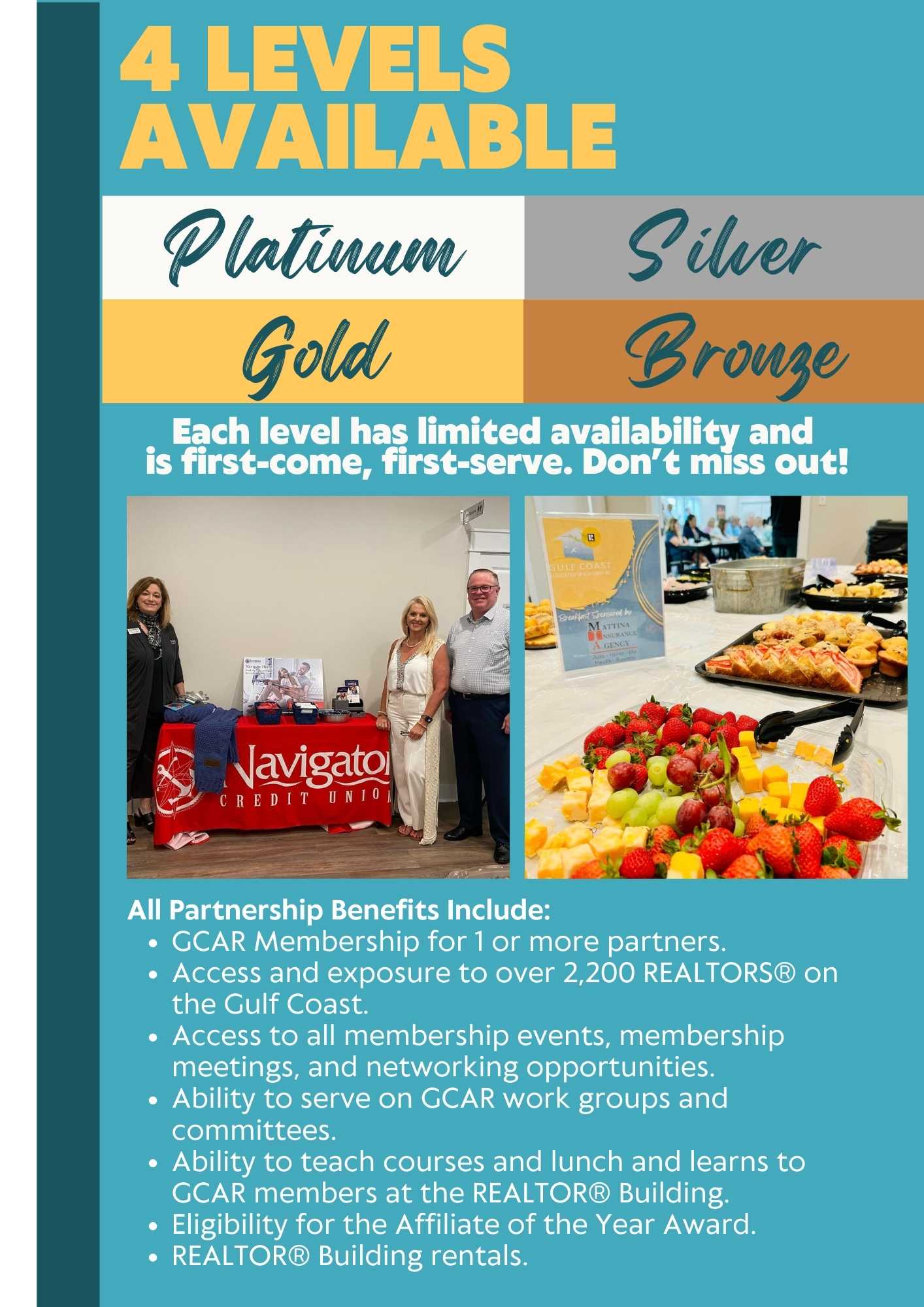 Gulf Coast Association of REALTORS® GCAR Business Partner Sponsorship