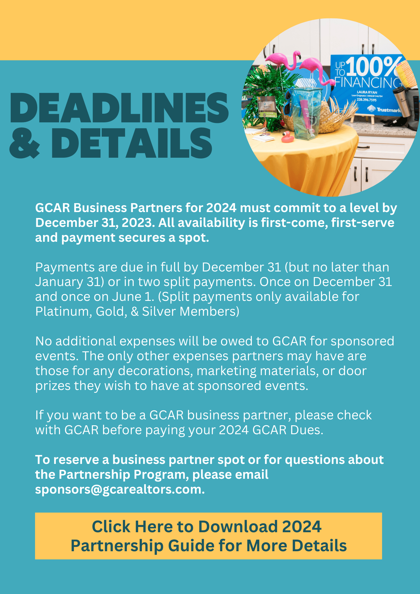 Gulf Coast Association of REALTORS® GCAR Business Partner Sponsorship