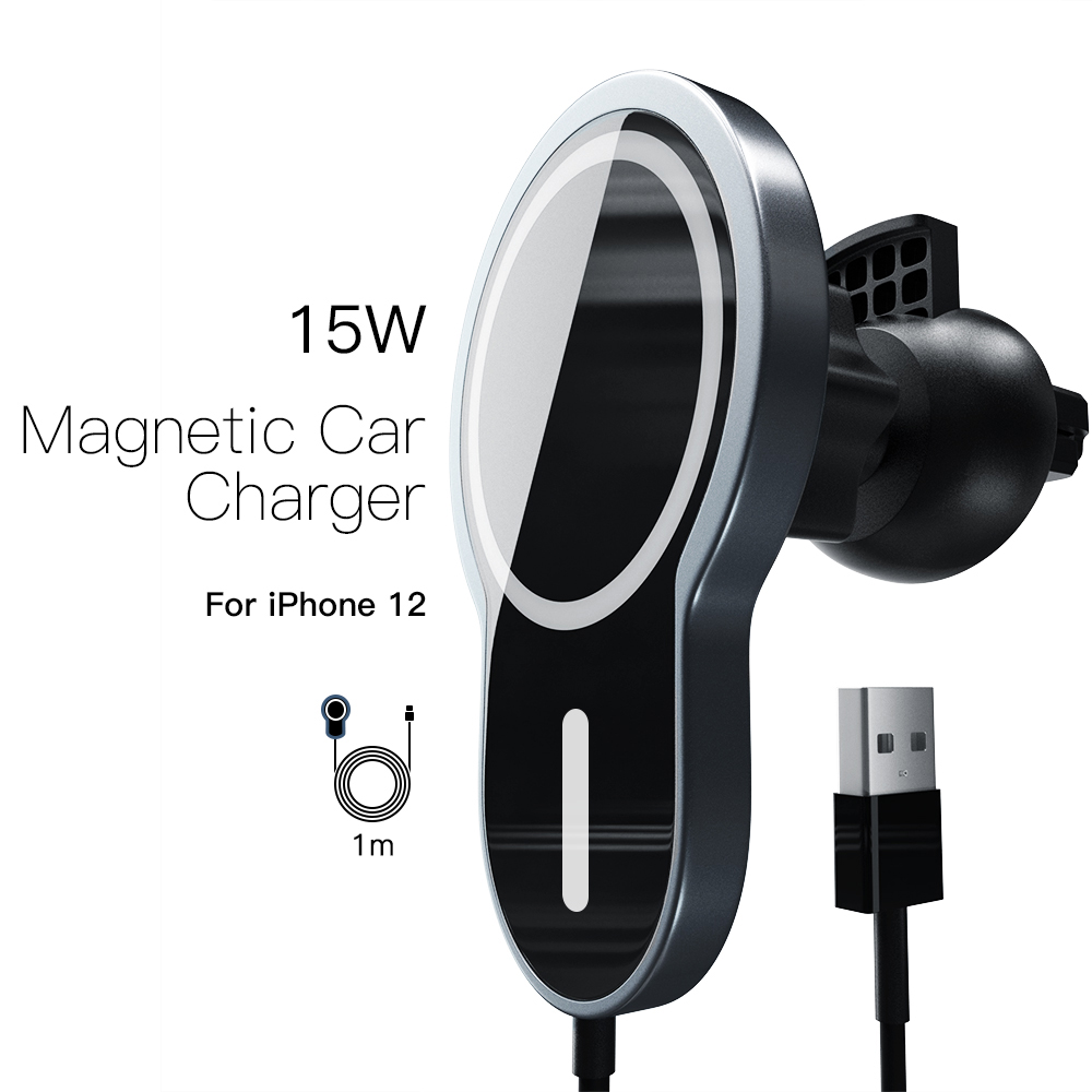 Smart Magsafe Wireless Car Holder Charger for iPhone 15W