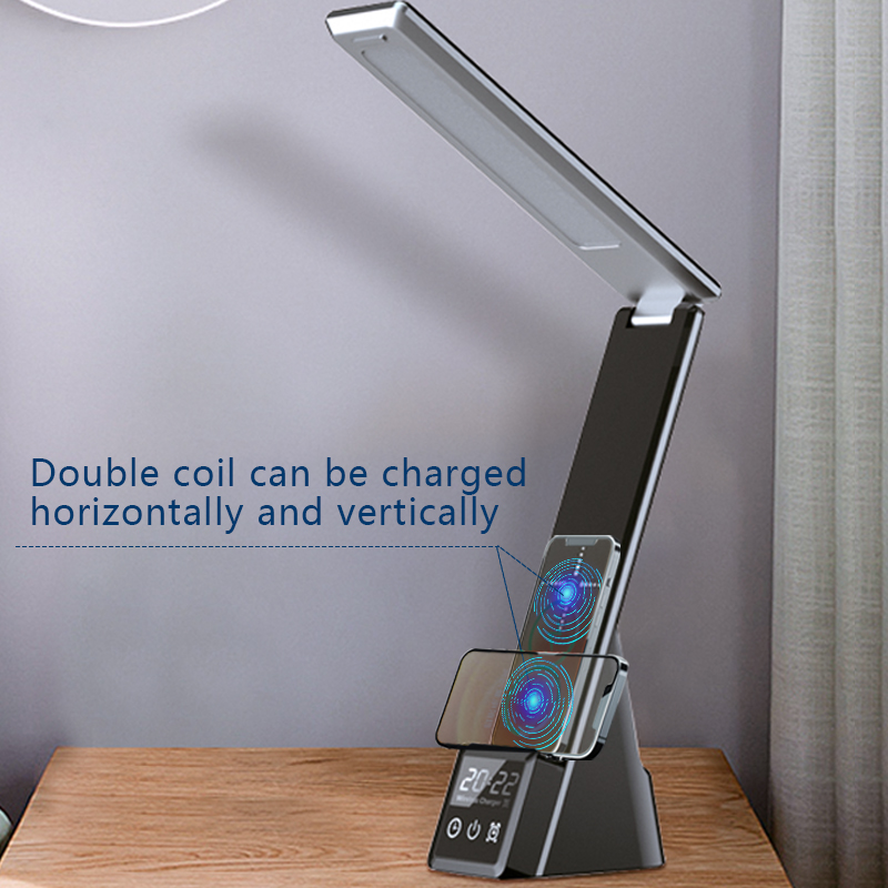 GCC ELECTRONIC Desk Lamp with Wireless Charger Foldable Design, 15W 3