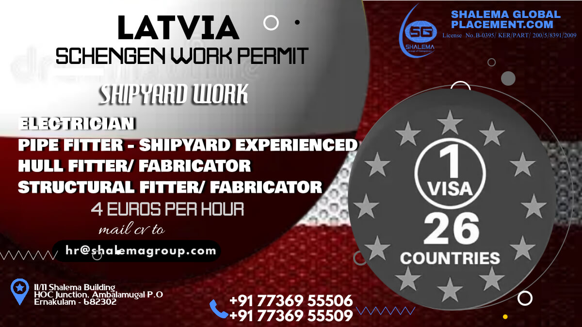 Job opportunities in latvia for foreigners Shipyard work