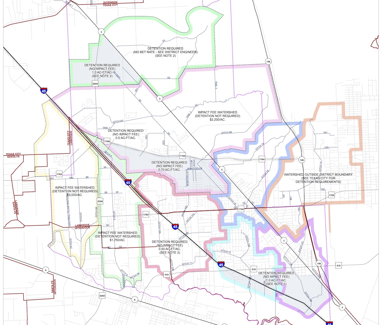 Mowing and Construction Schedule GALVESTON COUNTY