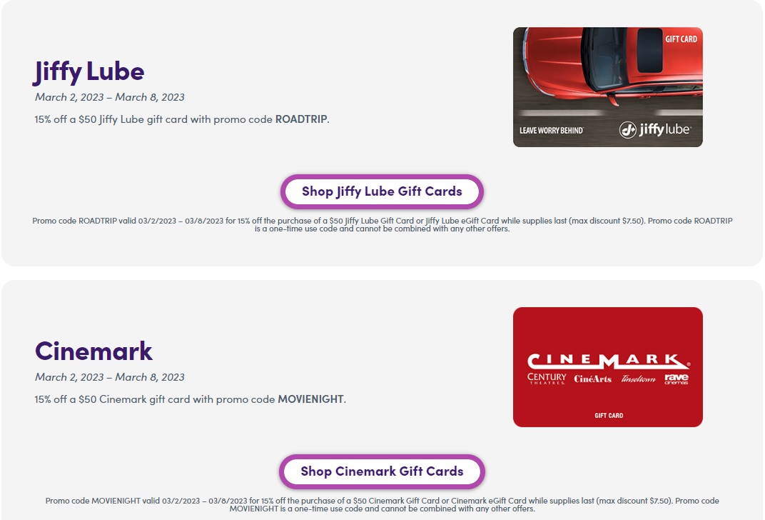 (EXPIRED) Save 15 On Home Chef, Jiffy Lube & Cinemark