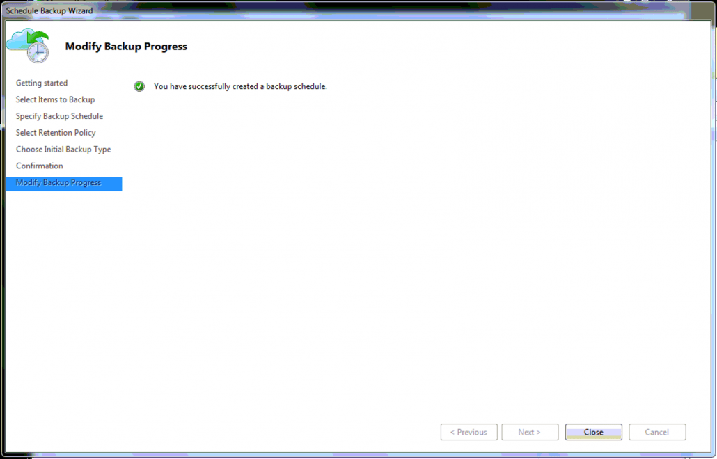 Set up Azure backup on a Windows PC GCITS