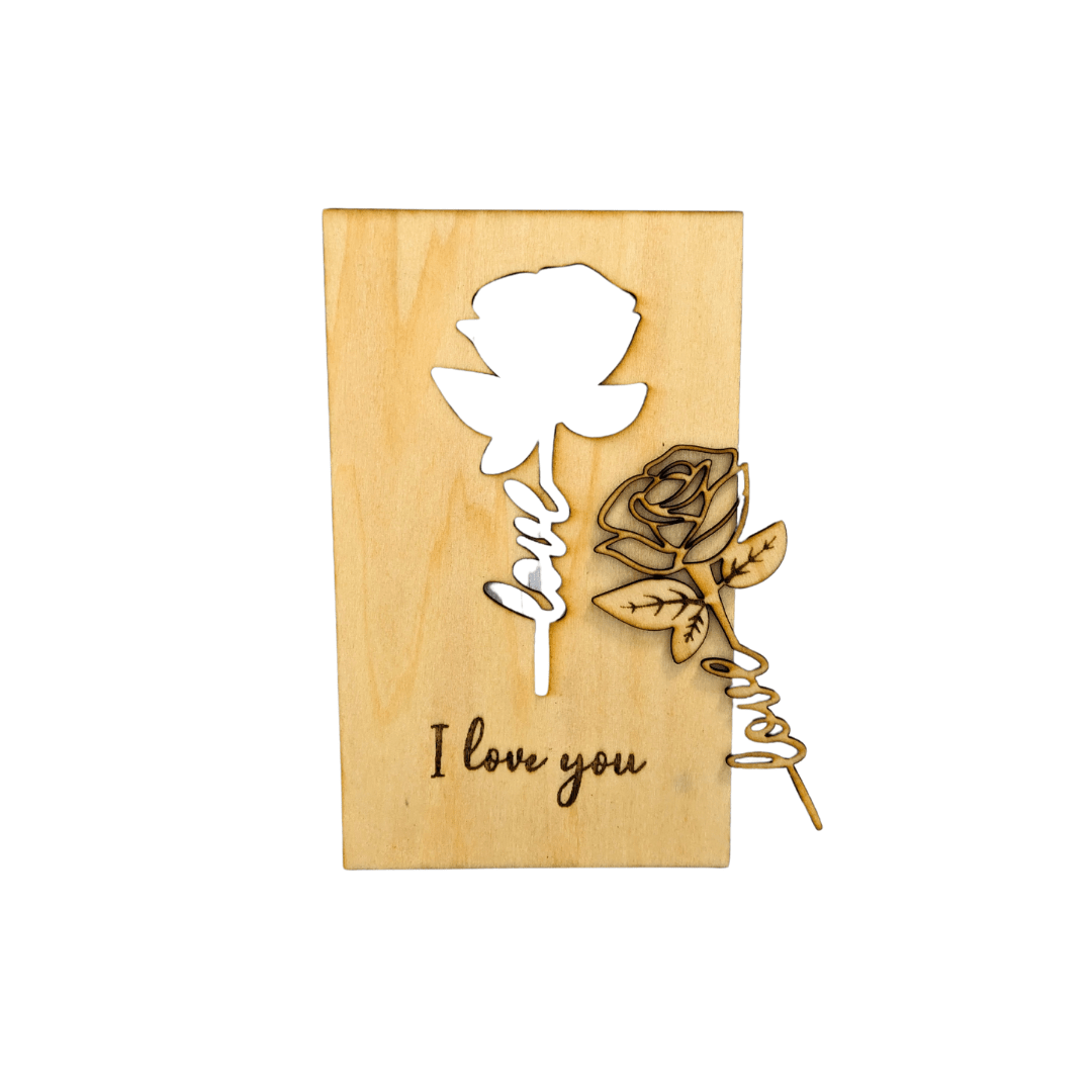 Rose Cut Card GC Laser Designs