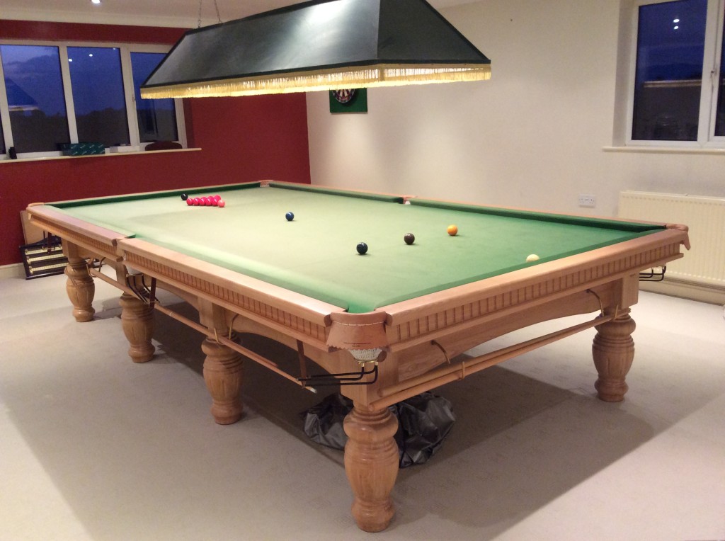 SOLD SOLD SOLD …..Very nice Oak Birmingham billiards full size snooker