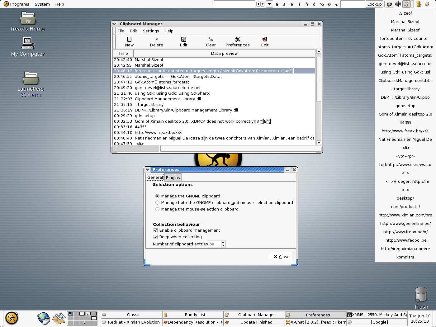 GNOME Clipboard Manager homepage
